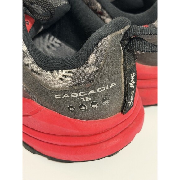 Brooks Cascadia 16 Sasquatch Sneaker Men's Size 8 Red Black Trail Running Shoes - Picture 9 of 11